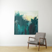 トロピカルジャングル:ヴィンテージ朝の風景。 タペストリー (インサイチュ)