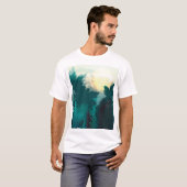 トロピカルジャングル：ヴィンテージ朝の風景。 Tシャツ (正面フル)