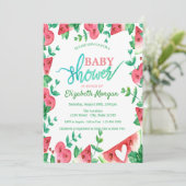 トロピカルスイカグリーンベイビーシャワー 招待状 (スタンド正面)