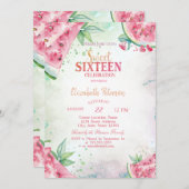 トロピカルスイカサマー スイート16 招待状 (正面/裏面)