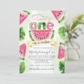 トロピカルスイカ1st誕生日パーティの招待状 招待状 (スタンド正面)