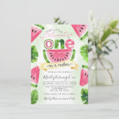 トロピカルスイカ1st誕生日パーティの招待状 招待状 (スタンド正面)