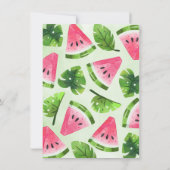 トロピカルスイカ1st誕生日パーティの招待状 招待状 (裏面)