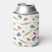 トロピカルスイカ&クロコダイルパターン 缶クーラー (缶裏面)