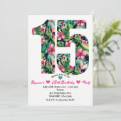 トロピカルスイート15 15th誕生日パーティーへの招待 招待状 (スタンド正面)