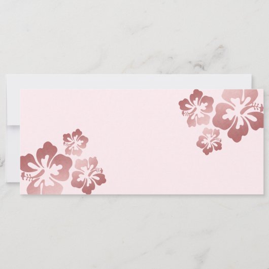 トロピカルスイート16プールルアウ(ハワイ式宴会)搭乗券 招待状 (裏面)