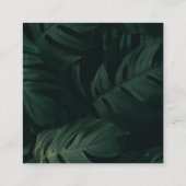 トロピカルスキャンQRコードRSVP目的地の結婚式 エンクロージャーカード (裏面)