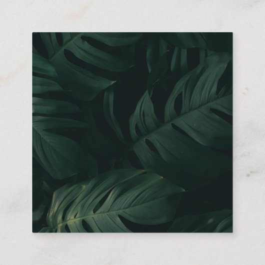 トロピカルスキャンQRコードRSVP目的地の結婚式 エンクロージャーカード (裏面)