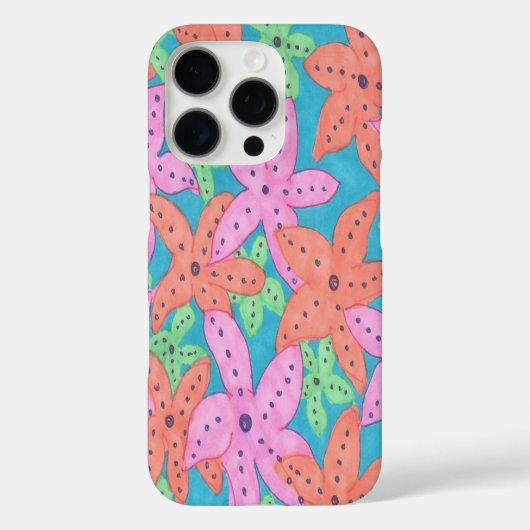 トロピカルスターフィッシュ柄 Case-Mate iPhoneケース (裏面)
