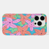 トロピカルスターフィッシュ柄 Case-Mate iPhoneケース (裏面 (横))