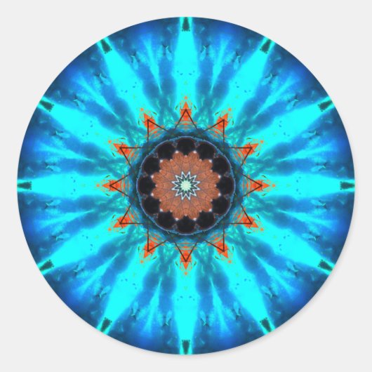 トロピカルスターマンダラ ラウンドシール (正面)