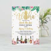 トロピカルストックザバー招待状婚約パーティ 招待状 (スタンド正面)