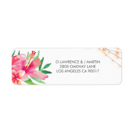 トロピカルストリングライトフローラ ラベル