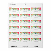 トロピカルストリングライトフローラ ラベル (フルシート)