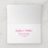 トロピカルストリングライト結婚フローラ プレイスカード (内部開封)