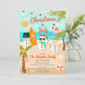 トロピカルスノーマン フローター パーム クリスマス・イン・ジュライ 招待状 (スタンド正面)