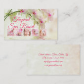 トロピカルスパリゾートクリーミービジネスカード 名刺 (正面/裏面)