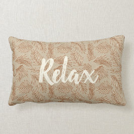 トロピカルスパ座標 – パーム葉のリバーシブル ランバークッション