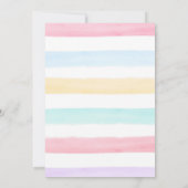 トロピカルスプラッシュプールパーティーバッシュ誕生日 招待状 (裏面)