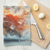 トロピカルスプラッシュ キッチンタオル (四つ折り)