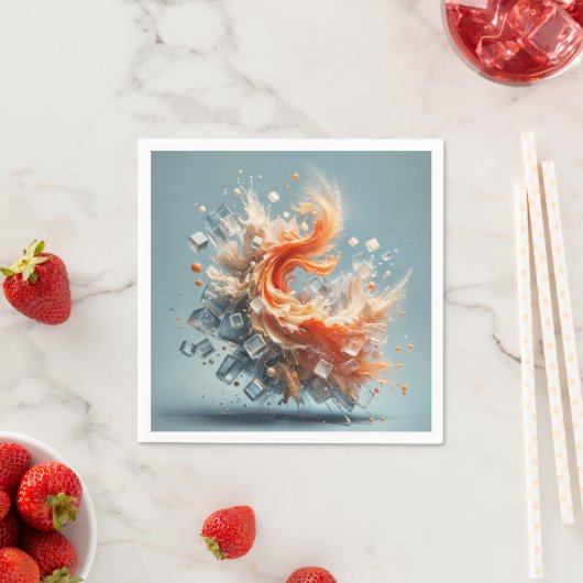 トロピカルスプラッシュ スタンダードカクテルナプキン (インサイチュ)