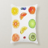 「トロピカルスライス交響曲水彩フルーツアート」 アクセントクッション (正面(垂直))