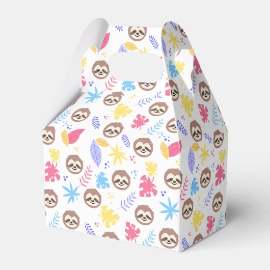 トロピカルスロス&葉ズパターン フェイバーボックス (正面サイド)