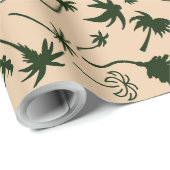 トロピカルセレニティパーム離れツリー ラッピングペーパー (ロールコーナー)
