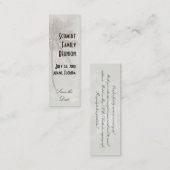 トロピカルセーブ・ザ・デイト（タウペ） スキニー名刺 (正面/裏面)