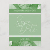 トロピカルセーブ・ザ・デート案内フォトポストカード 案内ポストカード (正面)