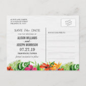 トロピカルセーブ |ハイビスカスフローラフラミンゴ 案内ポストカード (裏面)