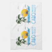 トロピカルセーリングカボサンルーカスメキシコ キッチンタオル (縦)