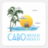 トロピカルセーリングカボサンルーカスメキシコ スクエアシール (正面)