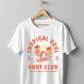トロピカルソウルサーフクラブペンギンレトロ Tシャツ