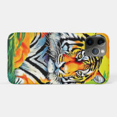 トロピカルタイガーアート Case-Mate iPhoneケース (裏面(横))