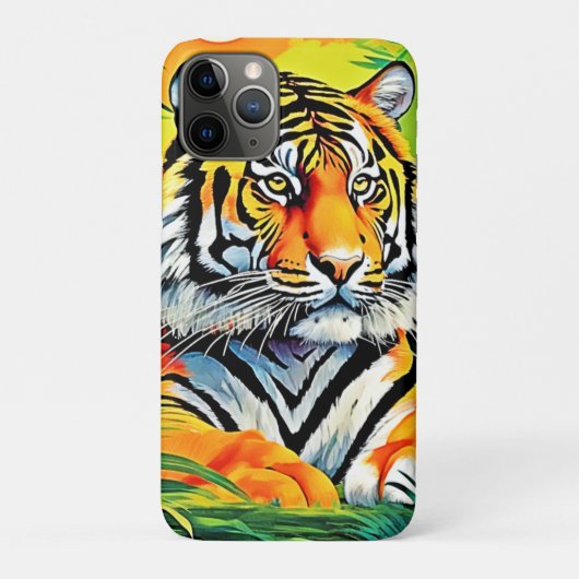 トロピカルタイガーアート Case-Mate iPhoneケース (裏)