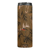 トロピカルタイガースパラダイスフラワーパターン タンブラー (裏面)