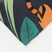 トロピカルタイガートリオ フリースブランケット (角)