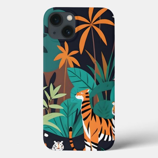 トロピカルタイガートリオ Case-Mate iPhoneケース (裏面)