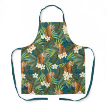 トロピカルタイガーハワイアンパームジャングルティール（緑がかった色）