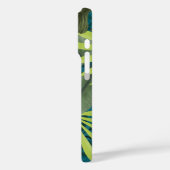 トロピカルタイガーハワイアンパームジャングルティール(緑がかった色) Case-Mate iPhoneケース (裏面 / 左)