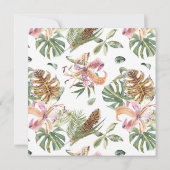 トロピカルタイガーフローラ誕生日パーティーへの招待 (裏面)