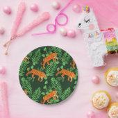 トロピカルタイガー愛好家 ペーパープレート (パーティー)