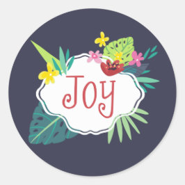 トロピカルタイディングステッカーラベル ラウンドシール