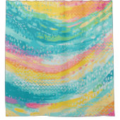 トロピカルタイドプールドリームズ シャワーカーテン (正面)