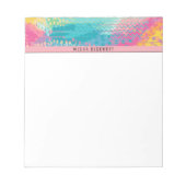 トロピカルタイドプールドリームズ ノートパッド (正面)