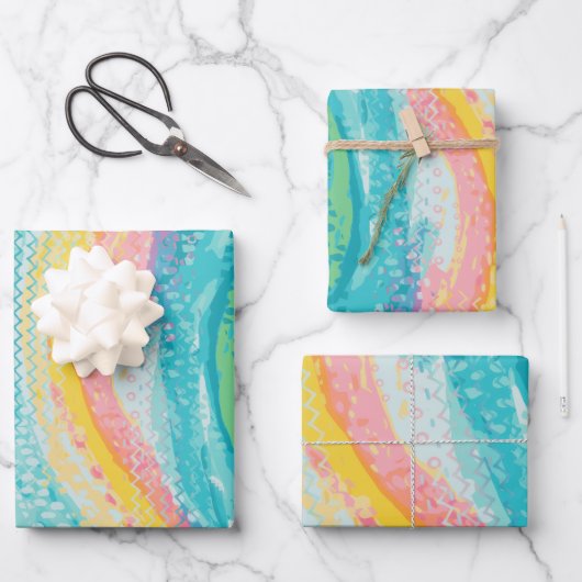 トロピカルタイドプールドリームズ ラッピングペーパーシート (正面)