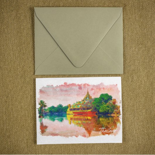 トロピカルタイビーチパラダイストラベル ポストカード