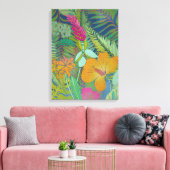 トロピカルタペストリーII キャンバスプリント (インサイチュ (リビング))