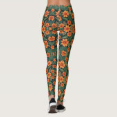 トロピカルタンゲロ鮮やか:フローラオアシス レギンス (裏面)